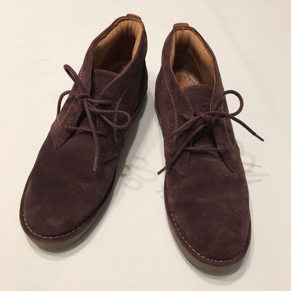 Clarks Un Astin Chukka Boot Aubergine Size 10 - image 3